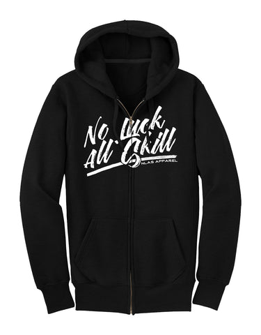 Hoodie -No Luck All Skill| Black